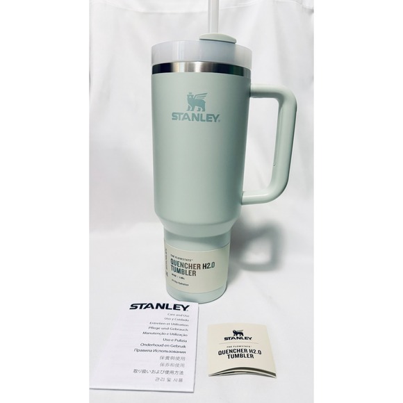 Stanley Other - New Stanley 40 oz Stainless Steel H2.0 FlowState Quencher Tumbler - MIST (Green)